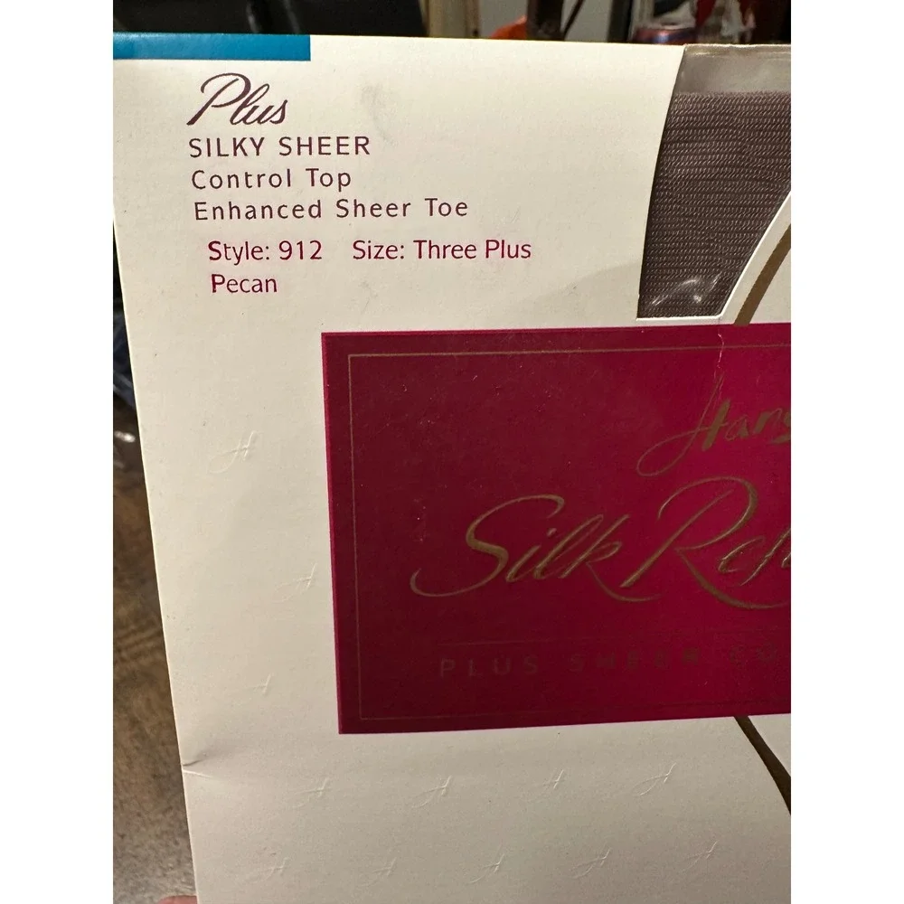 Hanes Silk‎ Reflections Plus Sheer Collection Control Top Pantyhose Pecan 3X